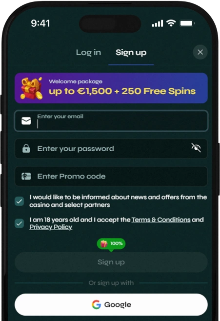 Registrazione al casinò Savaspin.